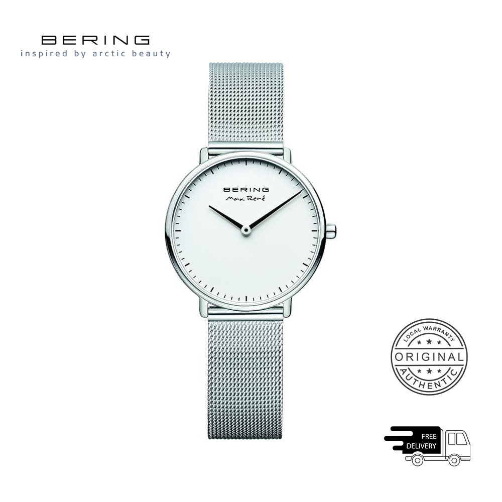Bering Max René White 30 mm Women's Watch (15730-004)