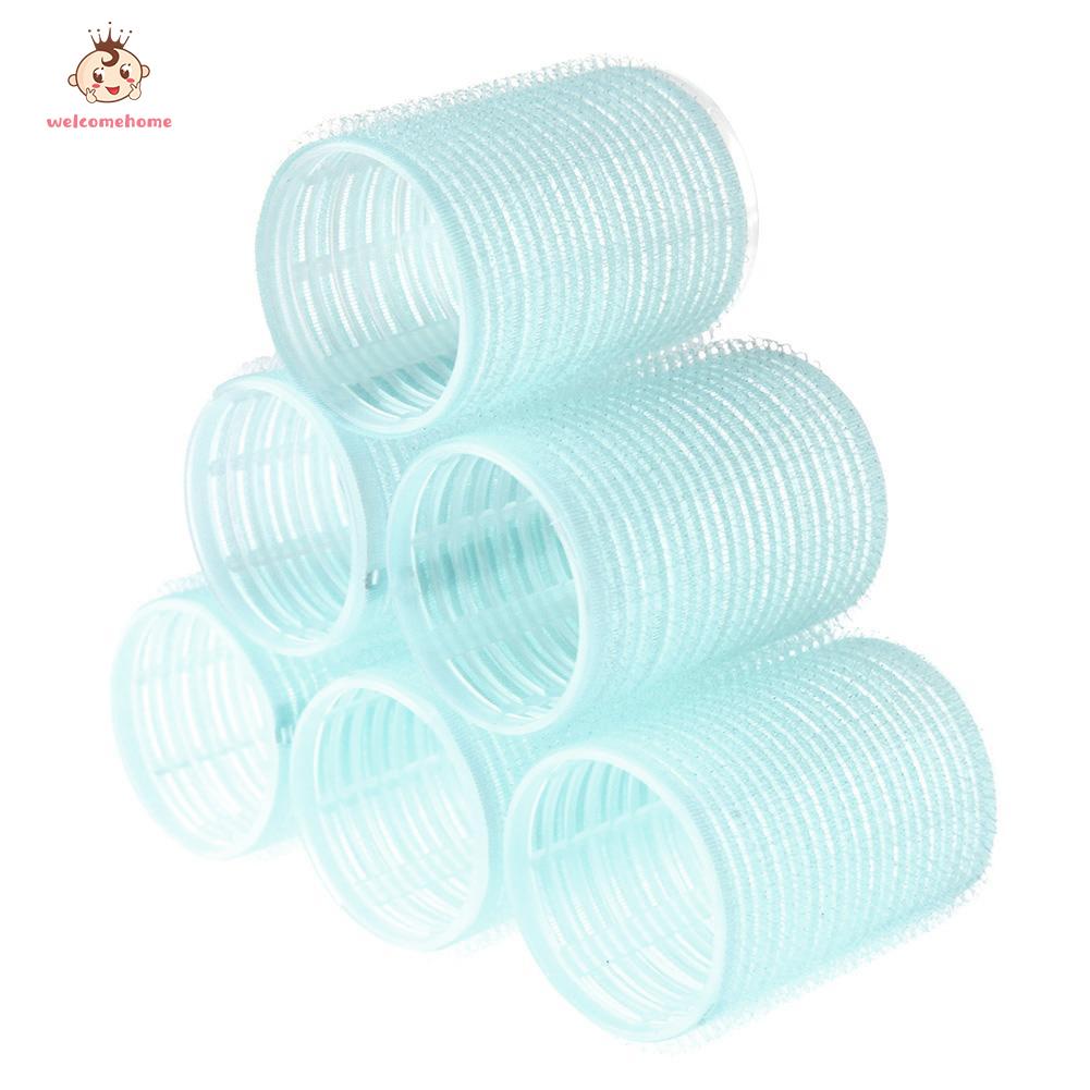【Welcomehome】 Hair Care Accessories Hair curler roller 6pcs Magic DIY Big Waves Curling Hair Styling Tool (Color Random)
