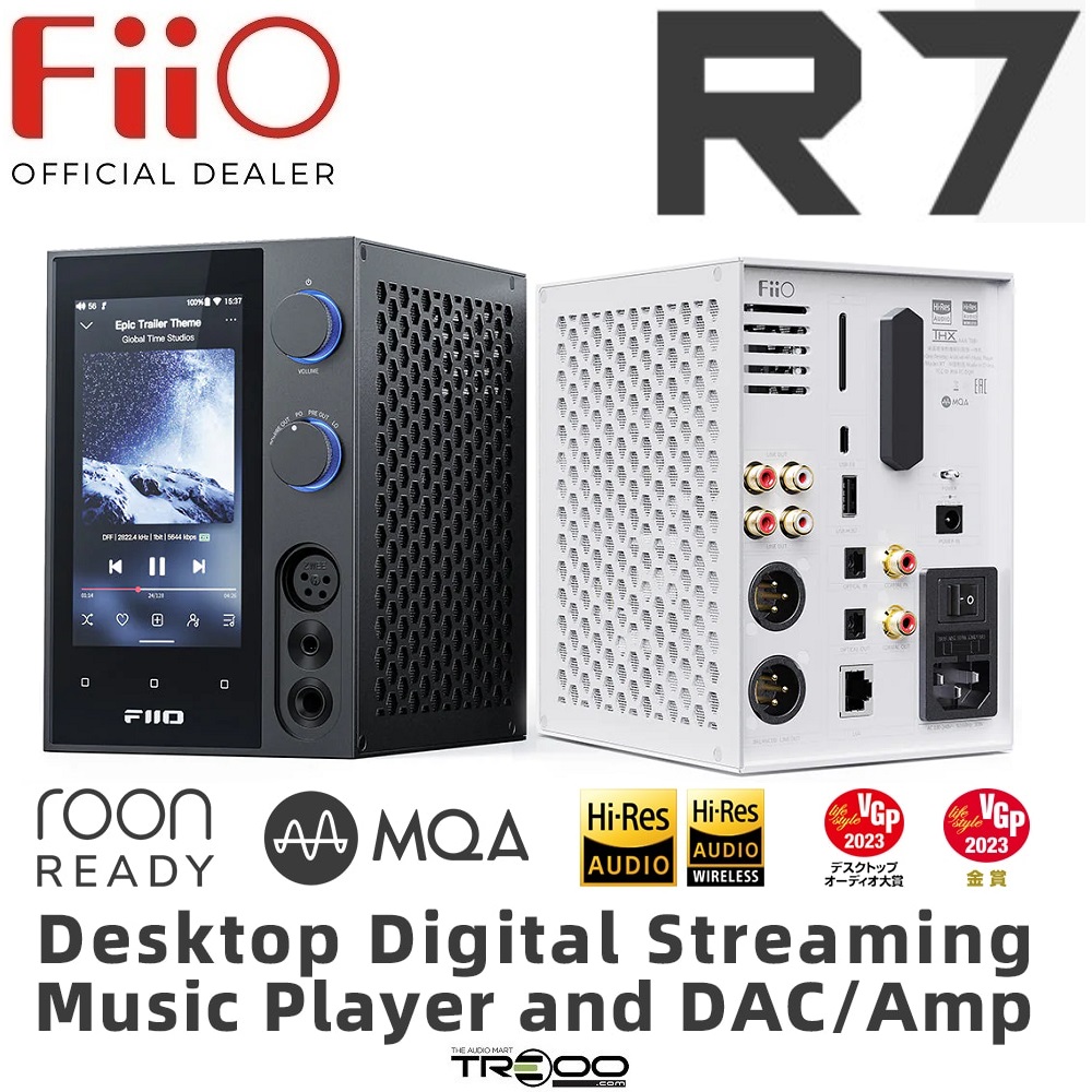 FiiO R7 Wireless/Wired Desktop All-in-One HiFi Streamer Audio Player System