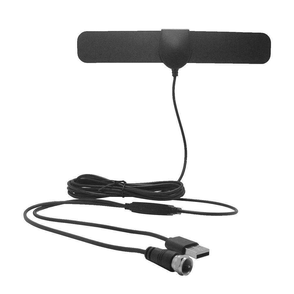 80 Miles Range Indoor Digital HD Amplified TV Linear Antenna Signal Booster