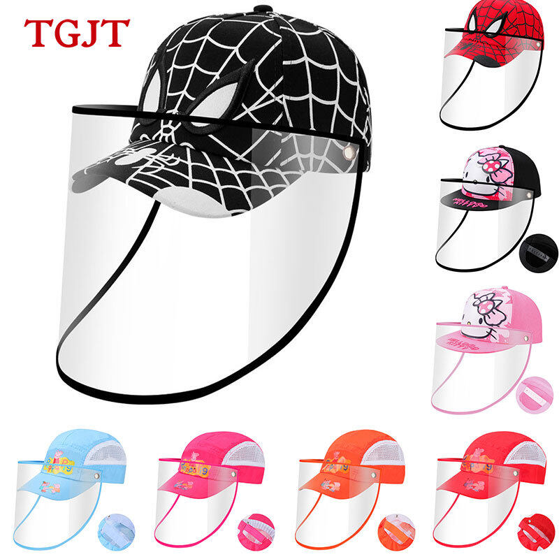 Face Protective ShieldS Sun Hat Cap Saliva-proof Face Splash Proof Anti-fog for Kids
