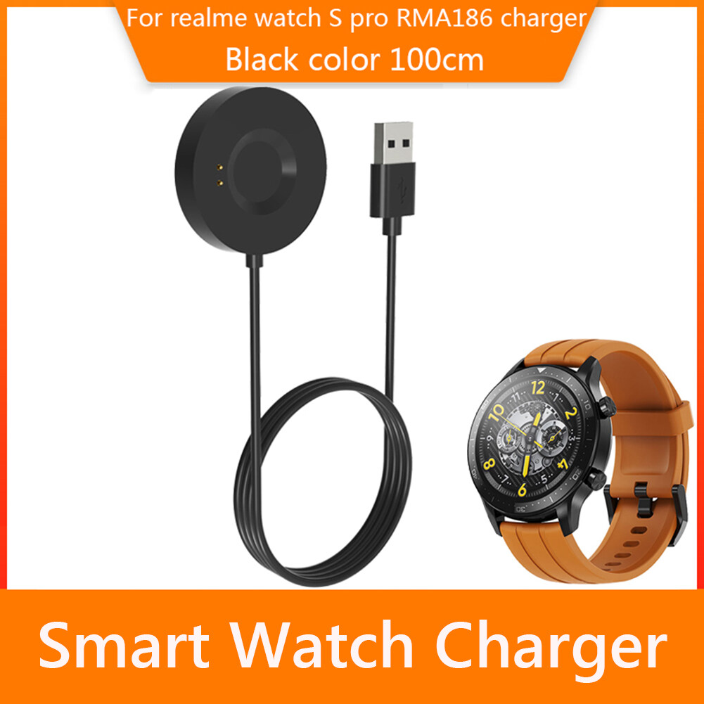Smartwatch Charging Cable for Realme Watch S Pro RMA186 Sport Watch Magnetic Charger Power Supply Wire Dock Stand