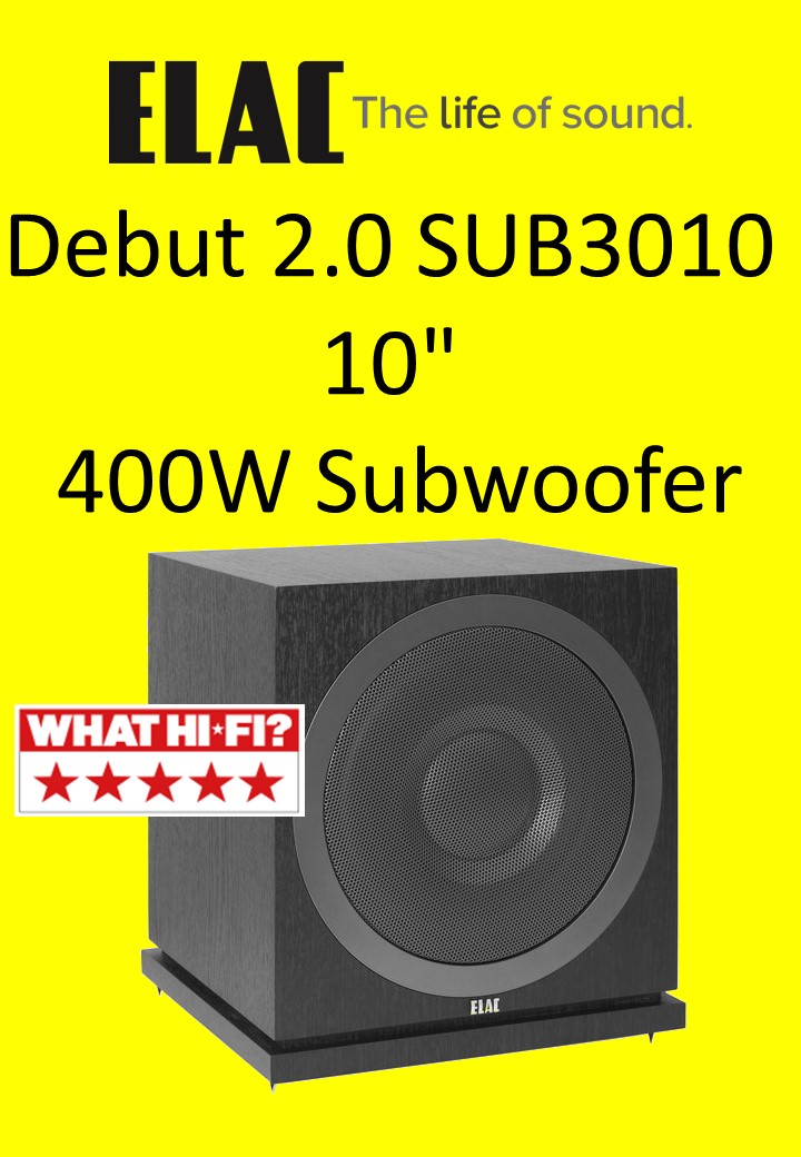 ELAC Debut 2.0 SUB3010 10" 400W Subwoofer