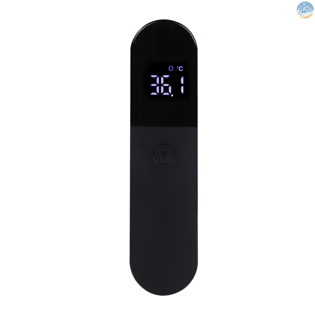 【VIAN】IR-FM02 Non-Contact IR Infrared Sensor Handheld Forehead Body Object Temperature Temperature Measurement LED Digital Display ℃℉ Unit Fever Alarm Portable for Baby Kids s