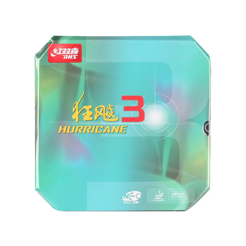 DHS Hurricane 3 NEO HURRICANE 3 Table Tennis Rubber Hurricane-3 Pips-in Original DHS Ping Pong Sponge H3NEO H3 NEO H-3 NEO H 3 NEO HURRICANE3 NEO