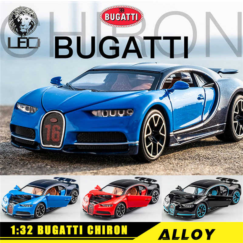 LEO 1:32 Bugatti Chiron diecast Alloy Model Car for Kids Toys for Boys Toys for Kids Cars Toys