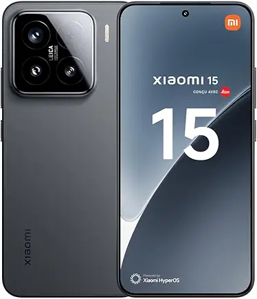 XIAOMI 15 5G Ai (for Tmobile Mint Tello & Global Outside USA) (512GB + 12GB) 50MP Triple Pro Leica Camera 6.36" Dual Sim NFC Model 24129PN74G (Black)