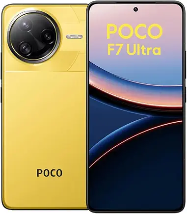 XIAOMI Poco F7 Ultra 5G (for Tmobile Mint Tello & Global) (512GB + 16GB) Ai 2K 6.67" Amoled 50MP Triple Cam NFC Dual sim Unlocked Model 24122RKC7G Liberado (Yellow)